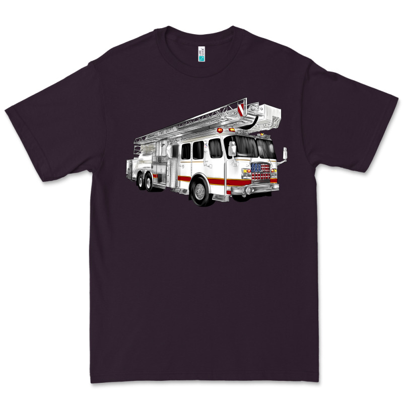 White Fire Truck Premium Tee by Artiststas | Teevron