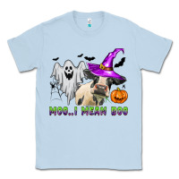 Dusty Blue moo i mean boo Classic Tee - Zillion Design Studio