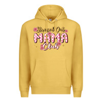 Antique Gold stressed out mama club Premium Hoodie - MaliasSmallBusiness