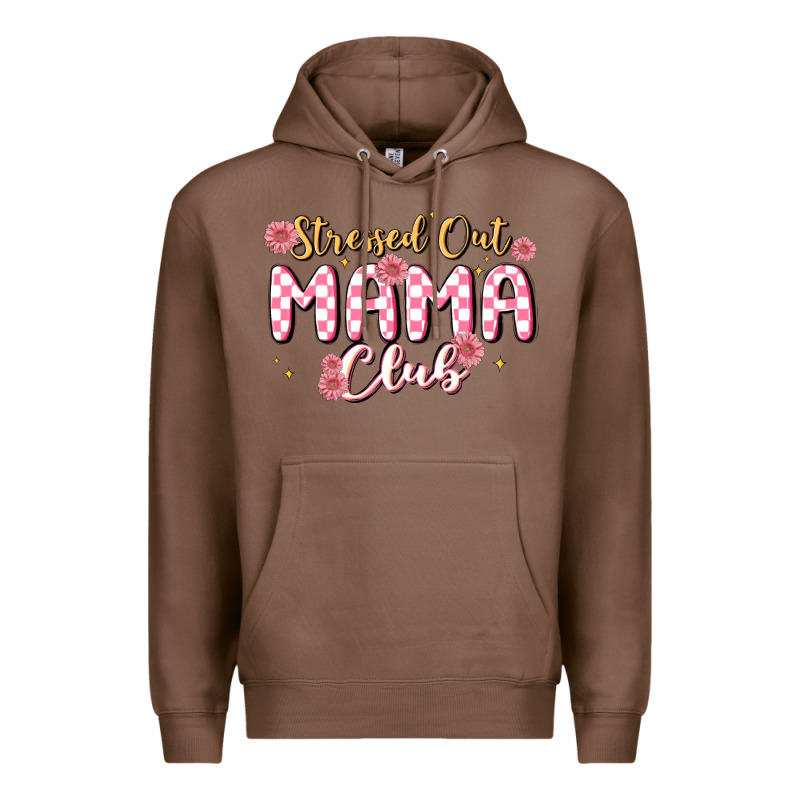 Stressed Out Mama Club Premium Hoodie by MaliasSmallBusiness | Teevron