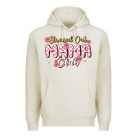 Oatmeal Heather stressed out mama club Premium Hoodie - MaliasSmallBusiness