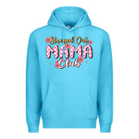Ocean Blue stressed out mama club Premium Hoodie - MaliasSmallBusiness