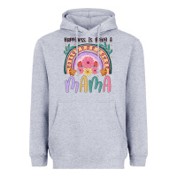 Heather Grey happiness is being a mama Heavyweight Hoodie - JahusDesignShop