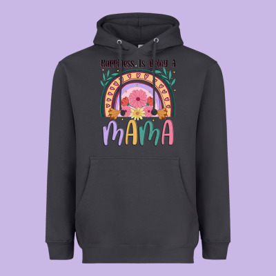 Happiness Is Being A Mama Heavyweight Hoodie Designed By Jahusdesignshop