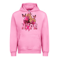 Fuchsia Pink Hope Breast Cancer Caucasian hand nails Urban Hoodie - NancyCooperArtShop