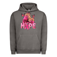 Pigment Tornado Hope Breast Cancer Caucasian hand nails Urban Hoodie - NancyCooperArtShop