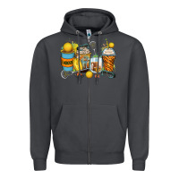 Smoke lacrosse coffee cups Zipper Hoodie - Zillion Design Studio