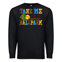 Black take me to the ballpark softball Premium Sweatshirt - AdoDesignShop