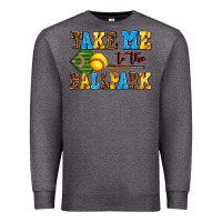 Charcoal Heather take me to the ballpark softball Premium Sweatshirt - AdoDesignShop