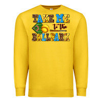 Lemon take me to the ballpark softball Premium Sweatshirt - AdoDesignShop