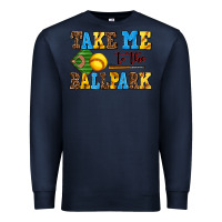 Navy take me to the ballpark softball Premium Sweatshirt - AdoDesignShop