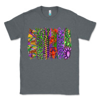 Charcoal Heather mardi gras brush strokes king cake and craw fish Classic Tee - RanaPortraitStore