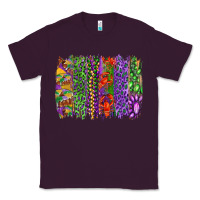 Plum mardi gras brush strokes king cake and craw fish Classic Tee - RanaPortraitStore