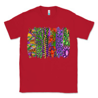 Red mardi gras brush strokes king cake and craw fish Classic Tee - RanaPortraitStore