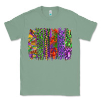 Sage mardi gras brush strokes king cake and craw fish Classic Tee - RanaPortraitStore
