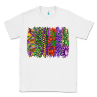 White mardi gras brush strokes king cake and craw fish Classic Tee - RanaPortraitStore