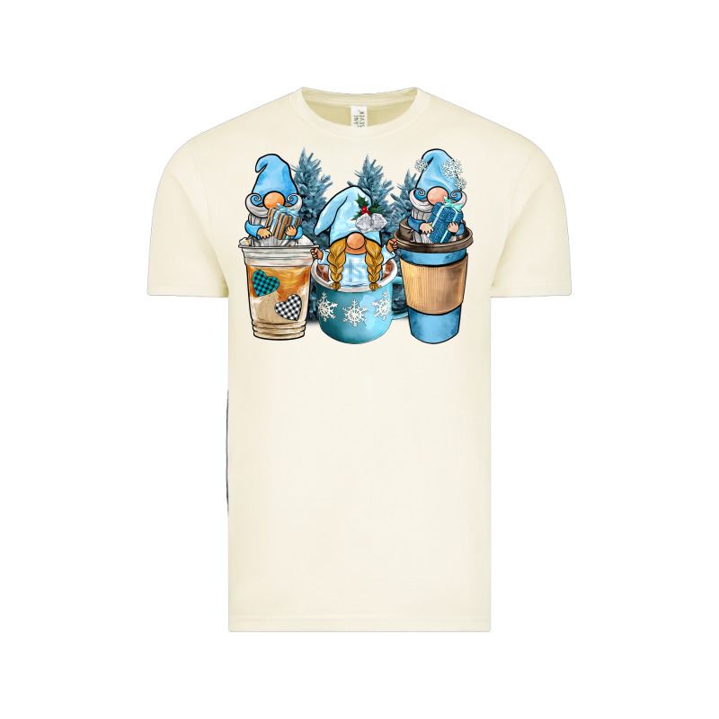 Winter Coffee Gnome Vintage Tee by BarkalooDesign | Teevron