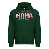 Forest Green one loved mama Urban Hoodie - MaliasSmallBusiness