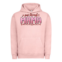 Pigment Salmon one loved mama Urban Hoodie - MaliasSmallBusiness