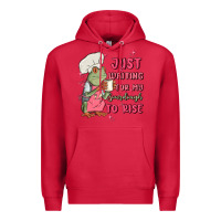 Cardinal waiting for my sourdough to rise Premium Hoodie - MaliasSmallBusiness
