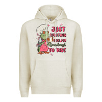 Oatmeal Heather waiting for my sourdough to rise Premium Hoodie - MaliasSmallBusiness
