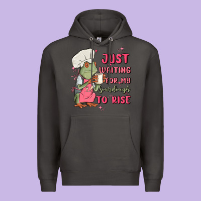 Waiting For My Sourdough To Rise Premium Hoodie Designed By Maliassmallbusiness