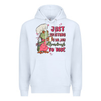 White waiting for my sourdough to rise Premium Hoodie - MaliasSmallBusiness