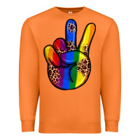Carrot pride leopard peace hand Premium Sweatshirt - JahusDesignShop