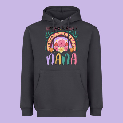 Happiness Is Being A Nana Heavyweight Hoodie Designed By Jahusdesignshop