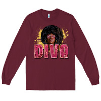 Burgundy diva Long Sleeve Tee - Zillion Design Studio
