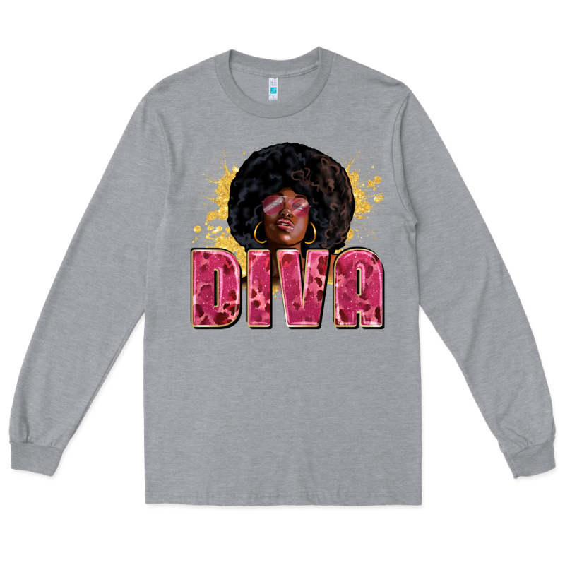 Diva Long Sleeve Tee by Zillion Design Studio | Teevron