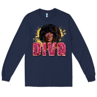 Navy diva Long Sleeve Tee - Zillion Design Studio