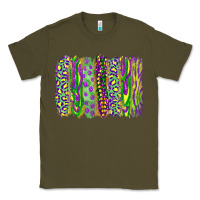Army Green mardi gras brush stroke Classic Tee - RanaPortraitStore