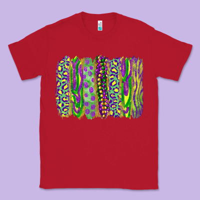 Mardi Gras Brush Stroke Classic Tee Designed By Ranaportraitstore