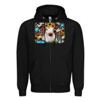 Black cowhide leopard calf Zipper Hoodie - RanaPortraitStore