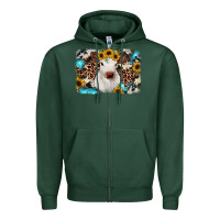 Sports Green cowhide leopard calf Zipper Hoodie - RanaPortraitStore