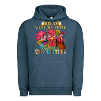 Pigment Midnight Navy relax were all crazy its not a competition nca Urban Hoodie - NancyCooperArtShop