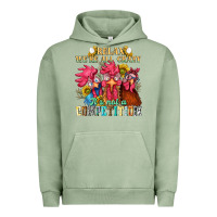 Pigment Oil Green relax were all crazy its not a competition nca Urban Hoodie - NancyCooperArtShop