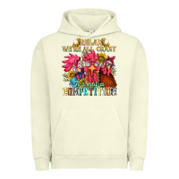 Pigment Pistachio relax were all crazy its not a competition nca Urban Hoodie - NancyCooperArtShop