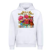White relax were all crazy its not a competition nca Urban Hoodie - NancyCooperArtShop