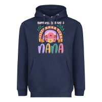 Navy happiness is being a nana Heavyweight Hoodie - JahusDesignShop