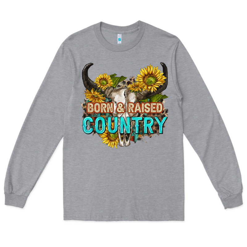 Born And Raised Country Tbw Long Sleeve Tee by texasbilliewilder | Teevron