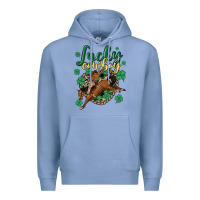 Colony Blue lucky cowboy Premium Hoodie - MaliasSmallBusiness