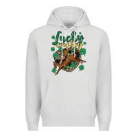 Dove Grey lucky cowboy Premium Hoodie - MaliasSmallBusiness