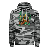 Slate Camo lucky cowboy Premium Hoodie - MaliasSmallBusiness