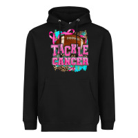 Black tackle cancer Heavyweight Hoodie - AdoDesignShop