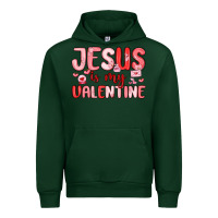 Forest Green jesus is my valentine Urban Hoodie - MaliasSmallBusiness