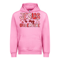 Fuchsia Pink jesus is my valentine Urban Hoodie - MaliasSmallBusiness