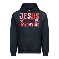 Navy jesus is my valentine Urban Hoodie - MaliasSmallBusiness