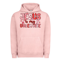 Pigment Salmon jesus is my valentine Urban Hoodie - MaliasSmallBusiness